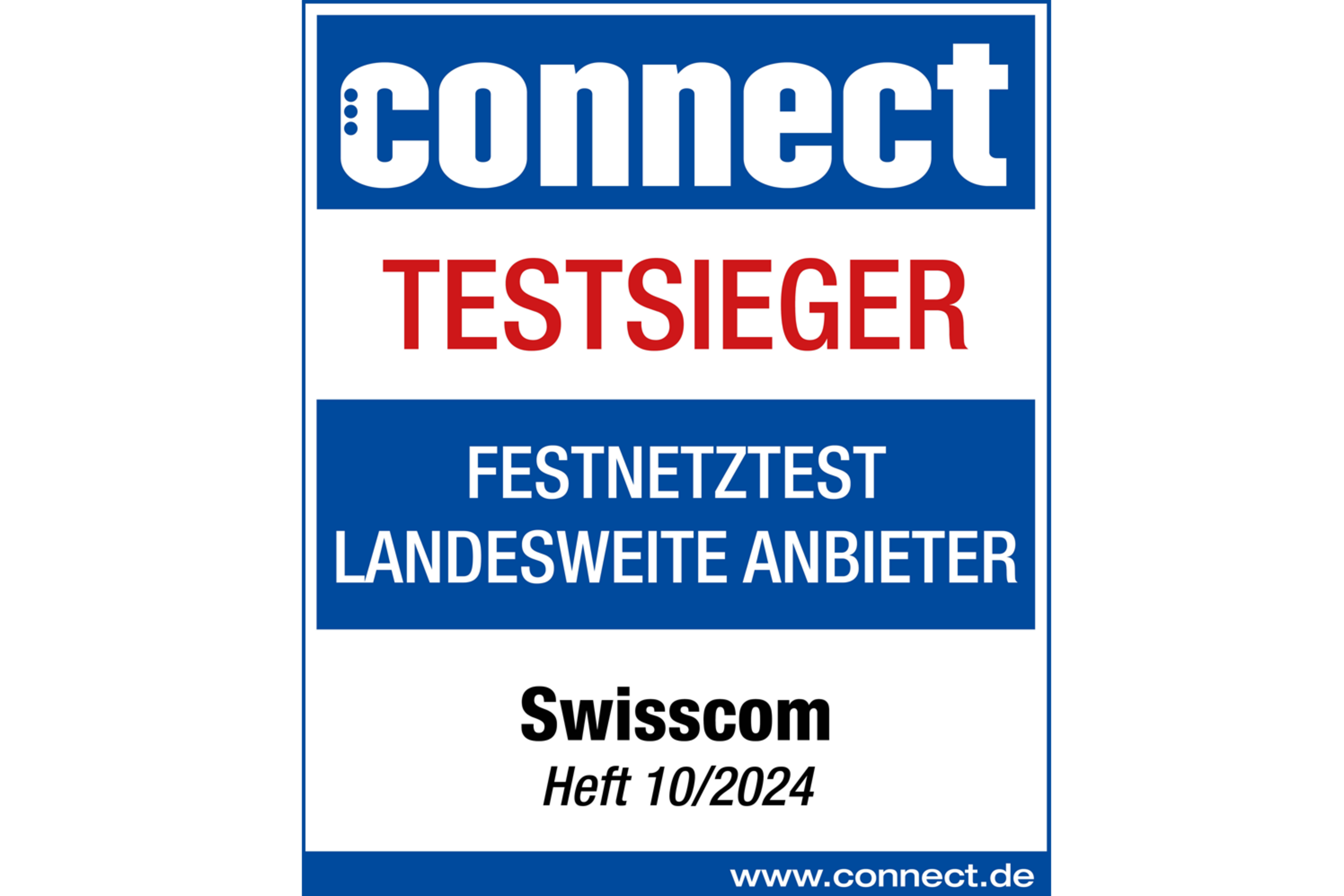 Badge Testsieger connect 2024