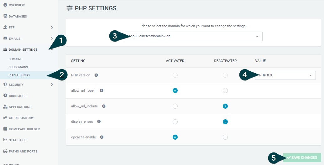 Simply update to the latest PHP version in Green Webhosting