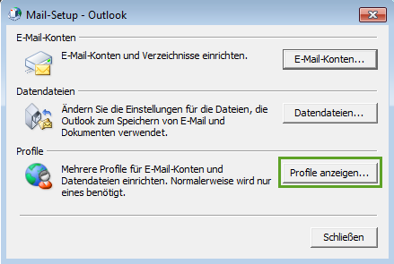 Mail-Setup Outlook